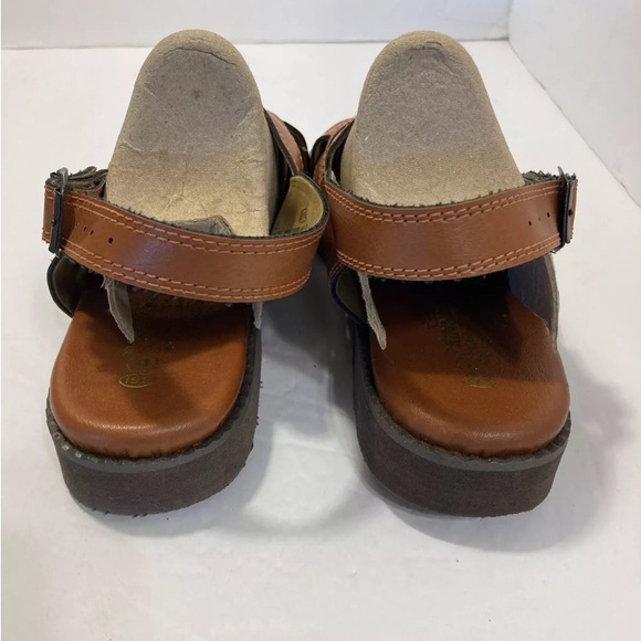 Kinsman men’s sz 8 brown fully cushioned fisherman sandals with ankle strap - Picture 3 of 6